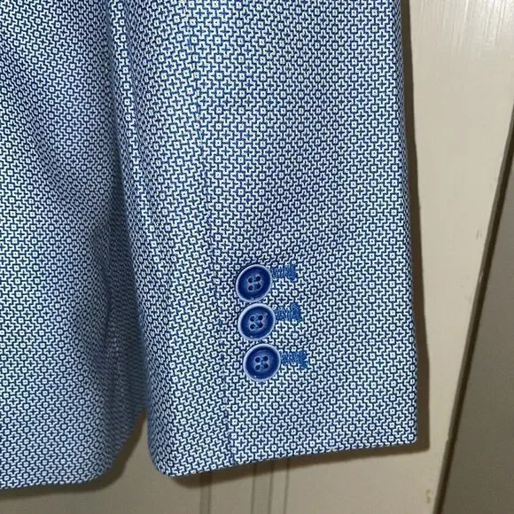 The Limited blue & white‎ blazer/jacket with 3/4 sleeves - Picture 7 of 12